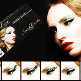 Case of 6 black eyeliners